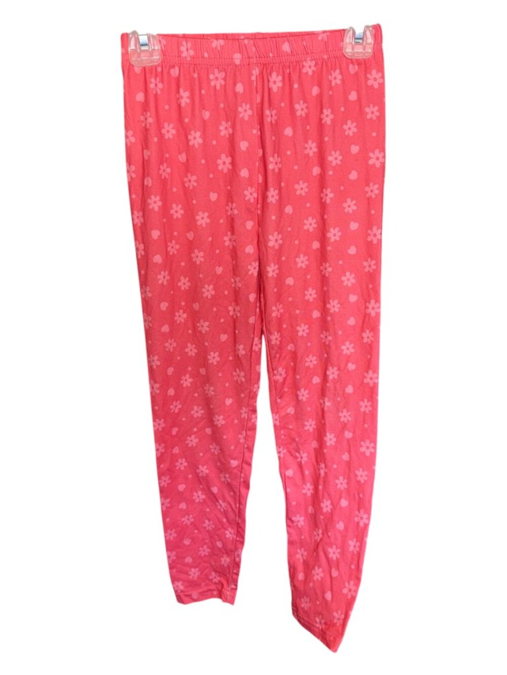 Just Lizzy Pink Floral Soft Leggings Girl's Size 6X